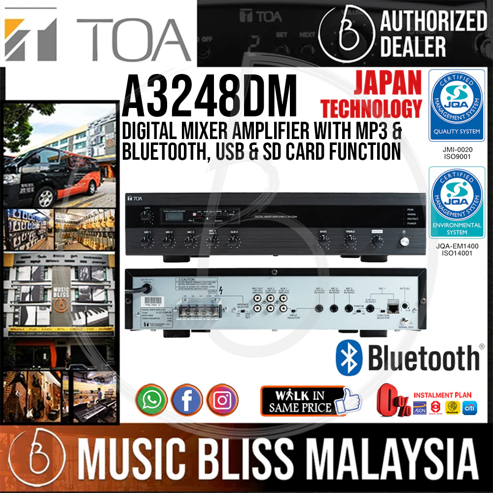 TOA A-3248DM Digital Mixer Amplifier