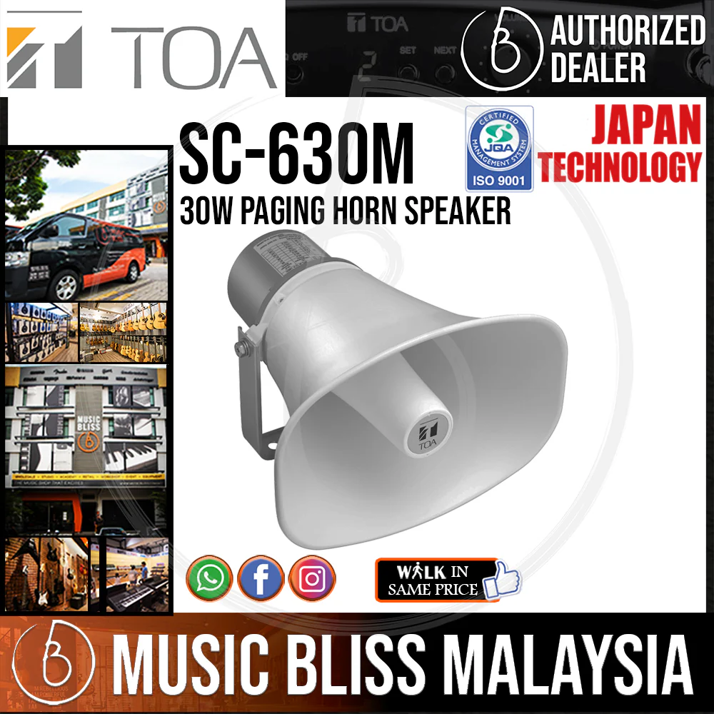 TOA Paging Horn Speaker SC-630M 30W