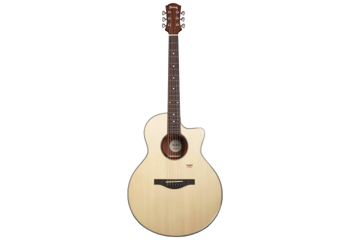 Trumon 150 TF Solid Sitka Spruce top /Mahogany back and side Acoustic Guitar with Pickup - Natural - Image 2
