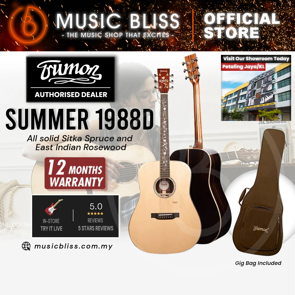 Trumon Summer 1988D All solid Sitka Spruce and East Indian Rosewood Acoustic Guitar