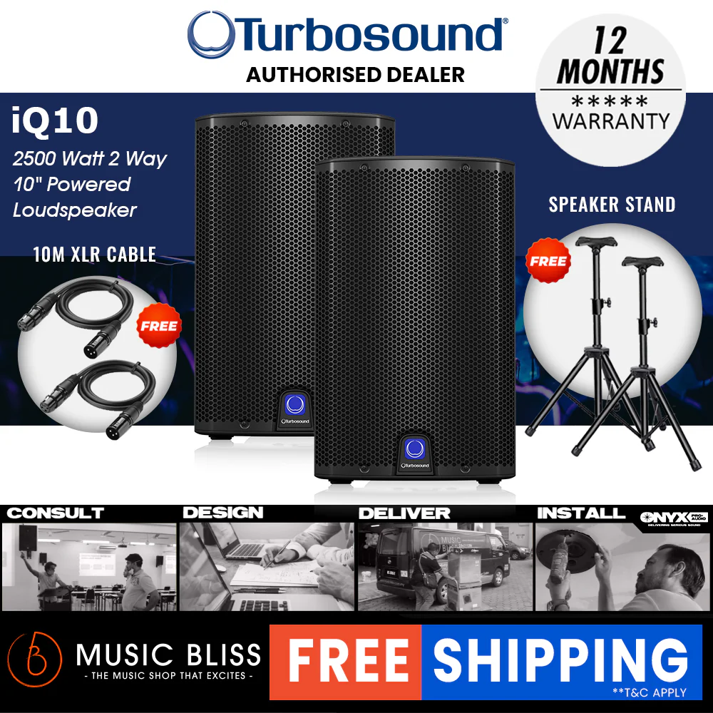 Turbosound iQ10 2500W 10" Powered Speaker - Image 3