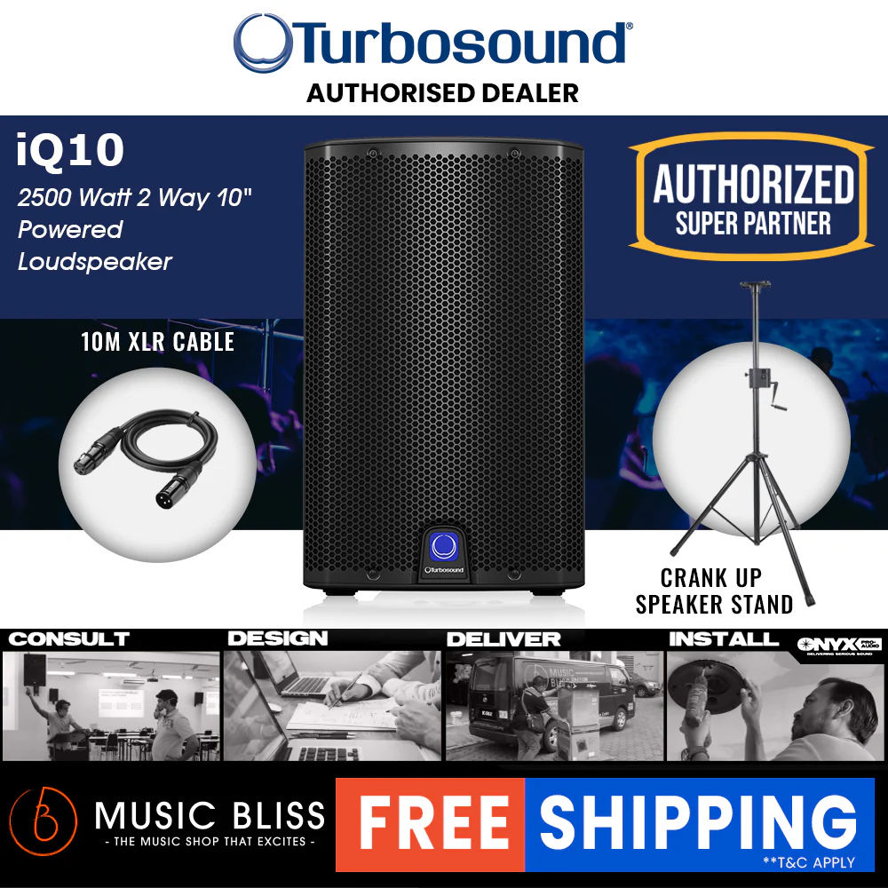 Turbosound iQ10 2500W 10" Powered Speaker - Image 5