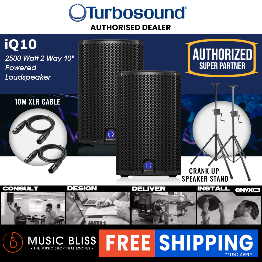 Turbosound iQ10 2500W 10" Powered Speaker - Image 8