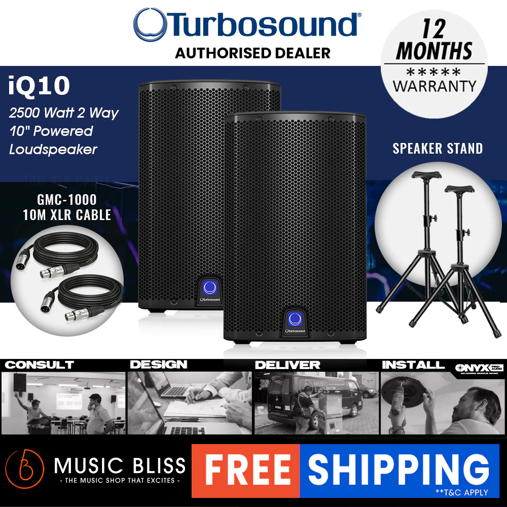 Turbosound iQ10 2500W 10" Powered Speaker - Image 9