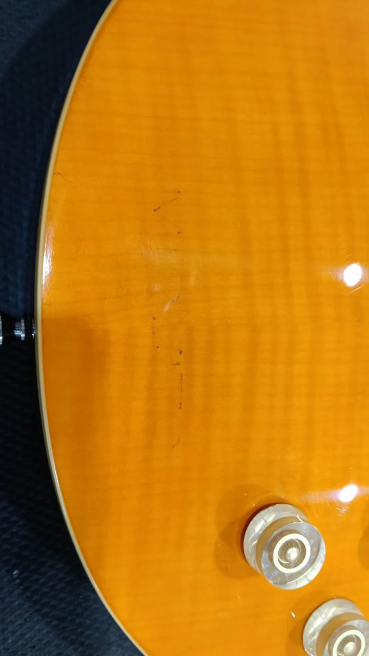 [USED] Stagg SEL-DLX HONEY Deluxe Series Electric Guitar - Honey - Image 2