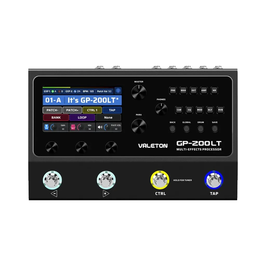 Valeton GP-200LT Guitar Multi-Effect Amp Simulator - Black - Image 2