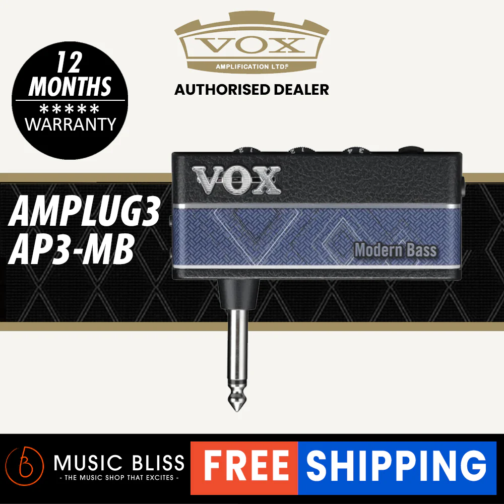 Vox amPlug 3 Modern Bass Headphone Guitar Amp