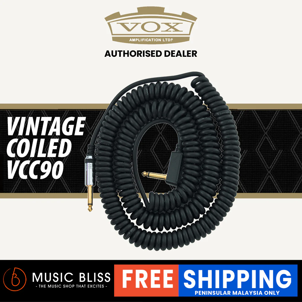 Vox VCC90 9M Vintage Coiled Guitar Cable