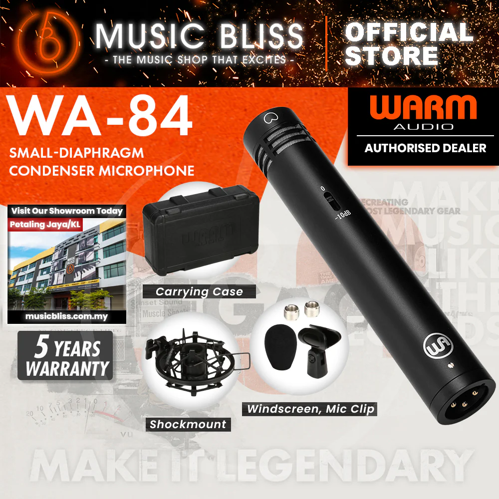 Warm Audio WA-84 Small-diaphragm Condenser Microphone - Black