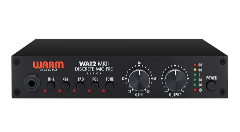 Warm Audio WA12 MKII Microphone / Instrument Preamp - Black - Image 2