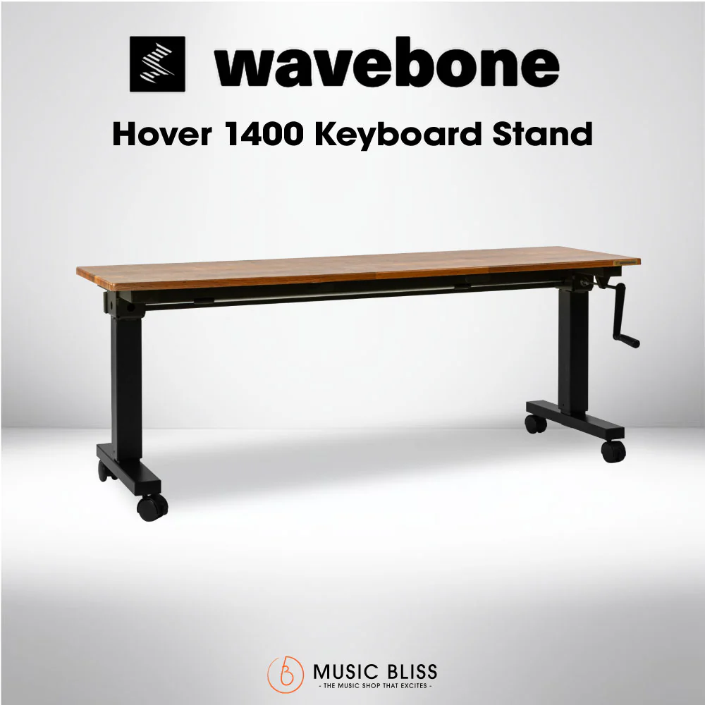 Wavebone Hover 1400 Height Adjustable Keyboard Stand (Wood)