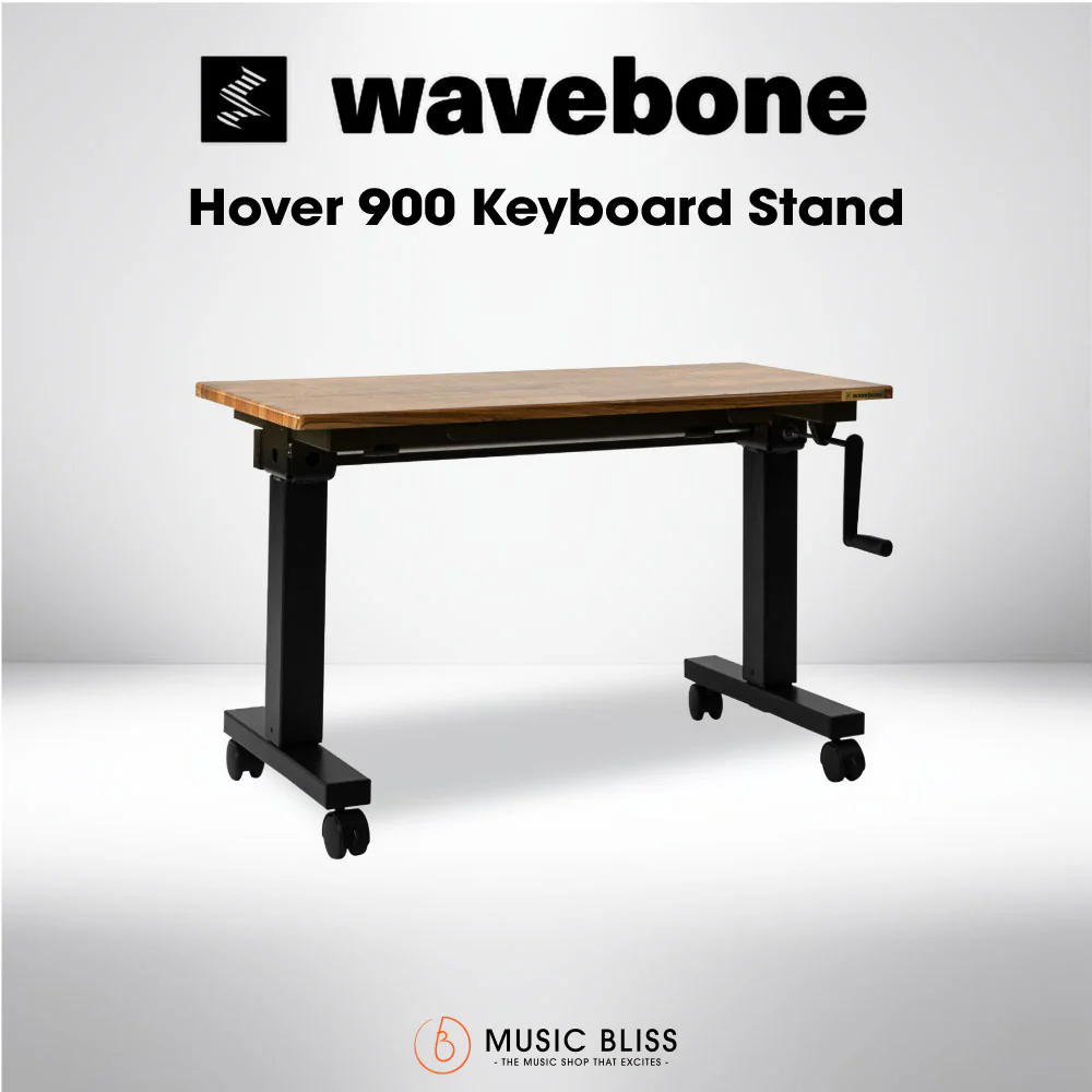 Wavebone Hover 900 Height Adjustable Keyboard Stand (Wood)