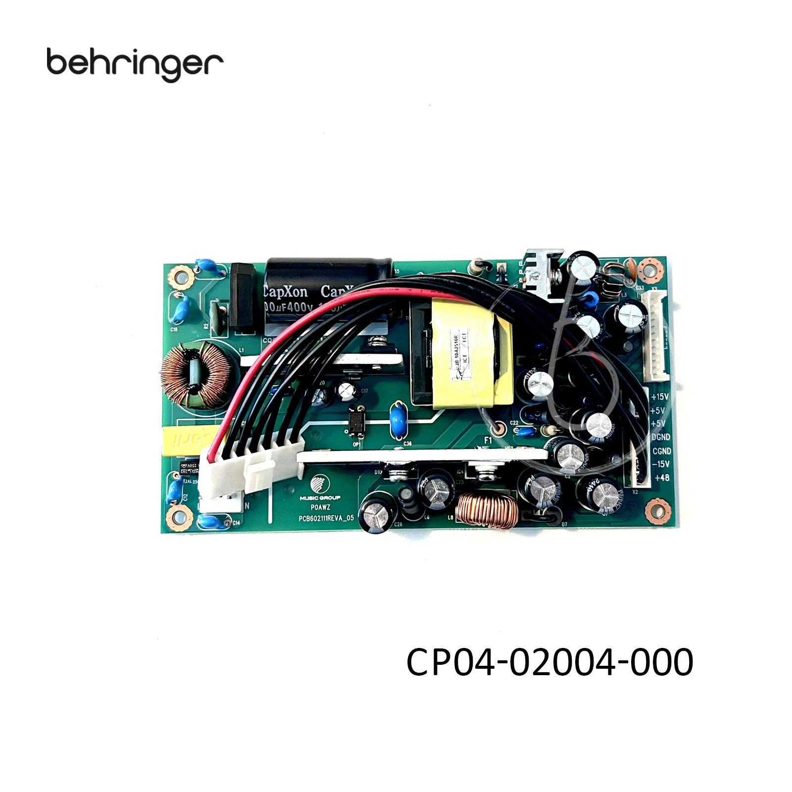 XR18-PCBA; Hand Insertion;P0BI8; 6; A;PSU; (Spare Parts for Behringer) - Image 2