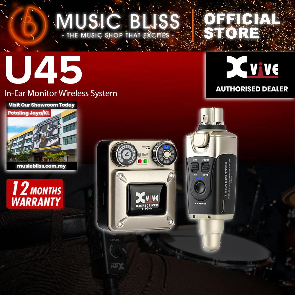 Xvive U45 5.8GHz Wireless In-Ear Monitoring System With Ultra-Low Latency