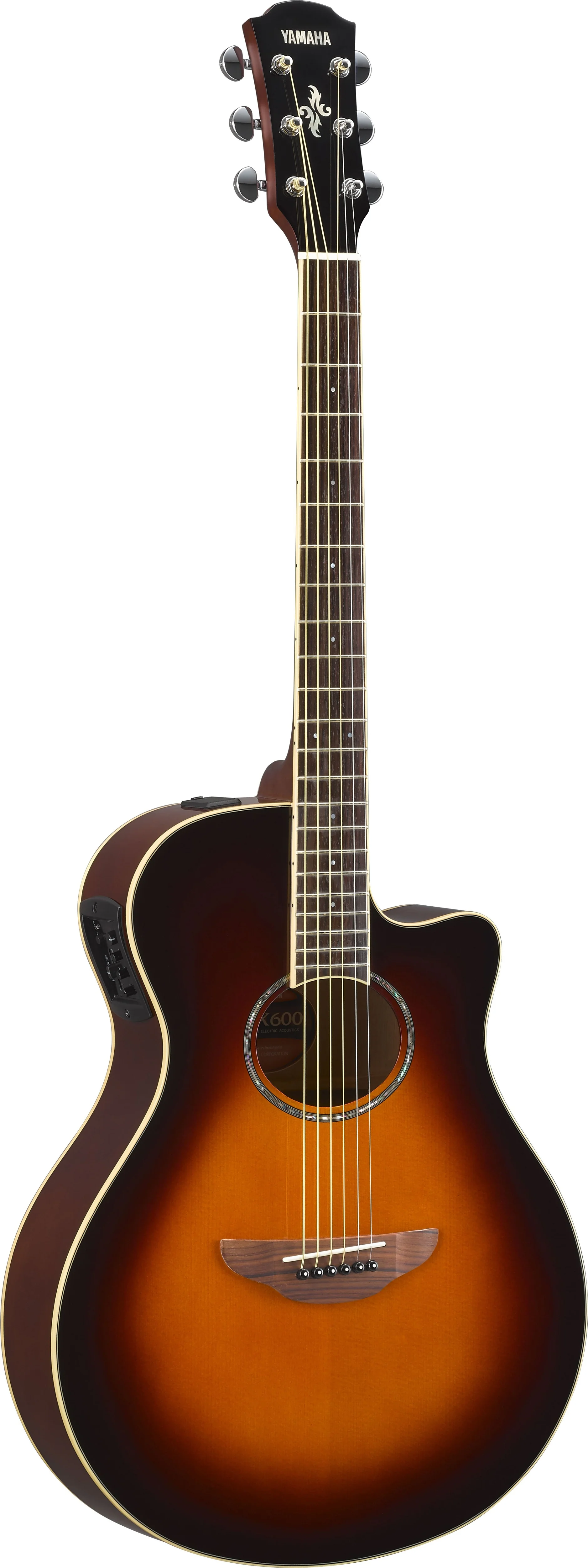 Yamaha APX600 Thin-line Cutaway Acoustic-Electric Guitar - Image 7