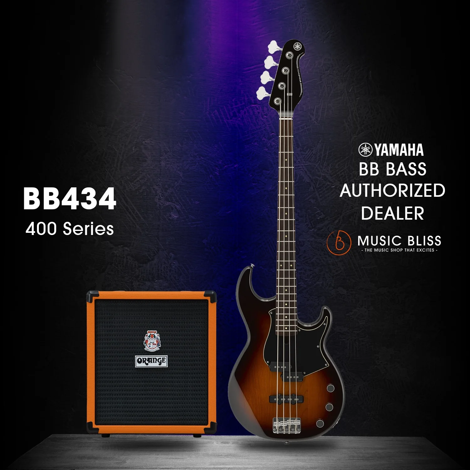 Yamaha BB434 4-string Electric Bass Guitar - Tobacco Brown Sunburst - Image 3