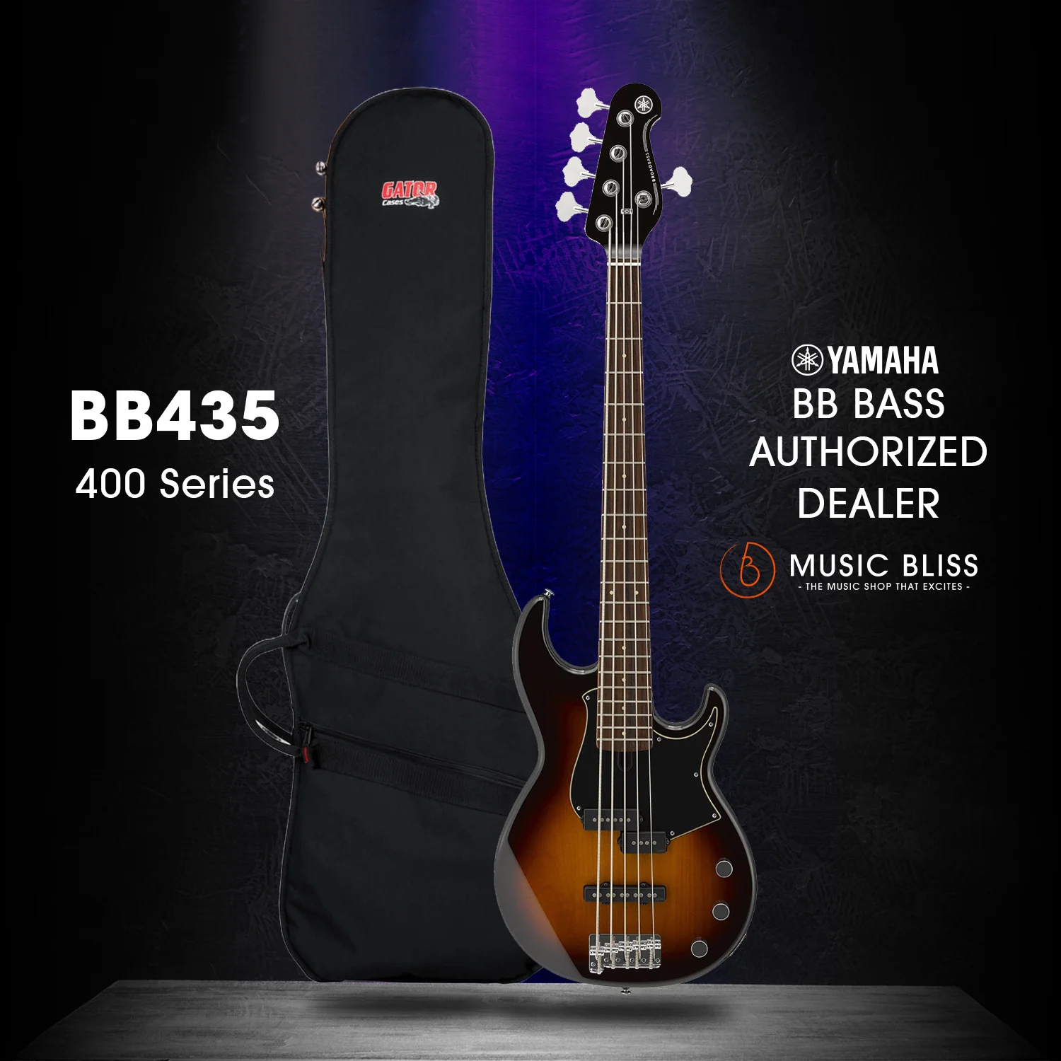Yamaha BB435 5-string Electric Bass Guitar - Tobacco Brown Sunburst - Image 2