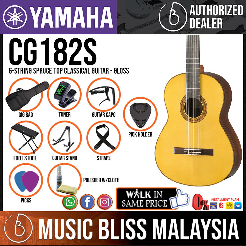 Yamaha CG182S Spruce Top Classical Guitar - Image 2