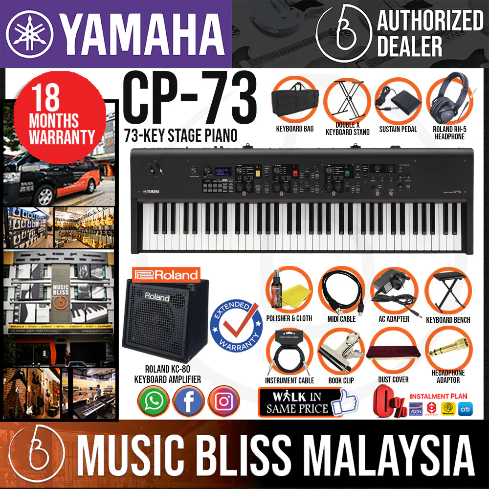 Yamaha CP73 73-key Stage Piano with Dust Cover - Image 4