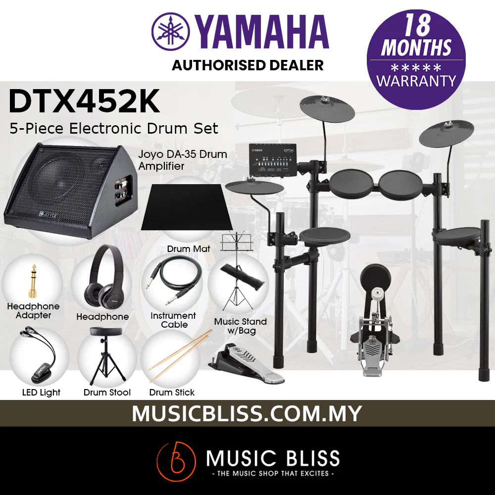 Yamaha Digital Drum DTX452K Electronic Drum Set - Image 5
