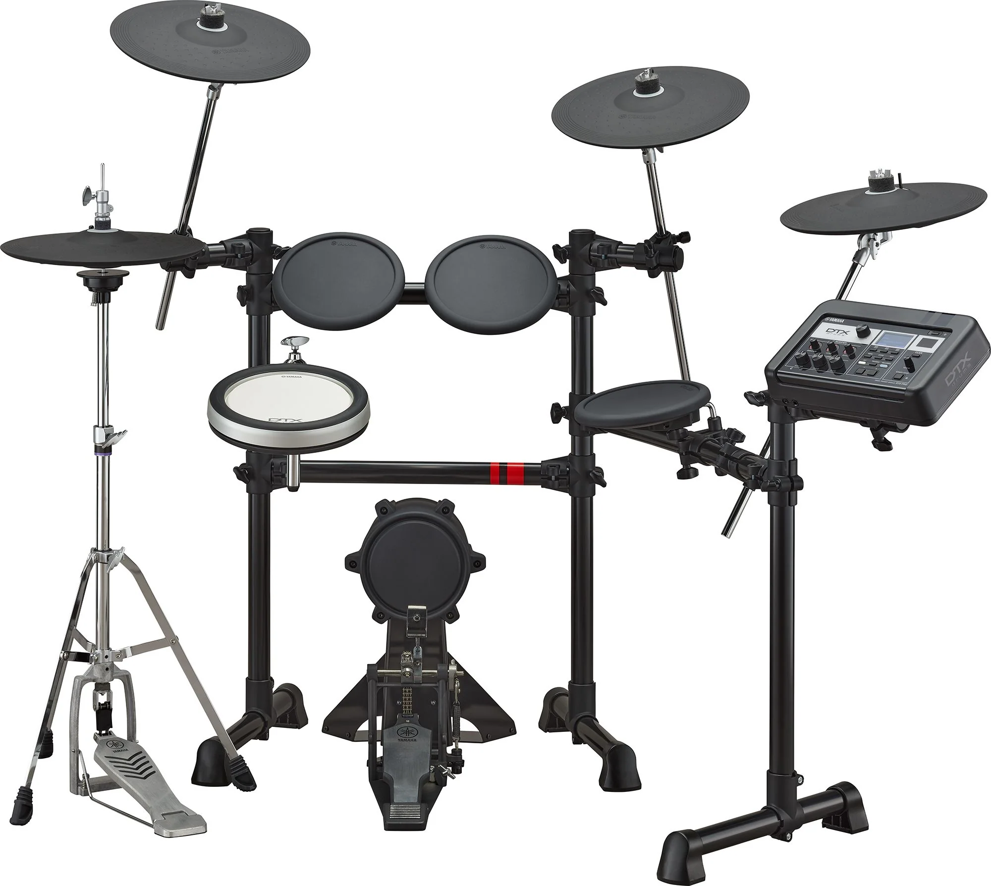 Yamaha DTX6K2-X Electronic Drum Set with Roland PM-100 Drum Monitor and Yamaha HPH-50 Headphone - Image 3