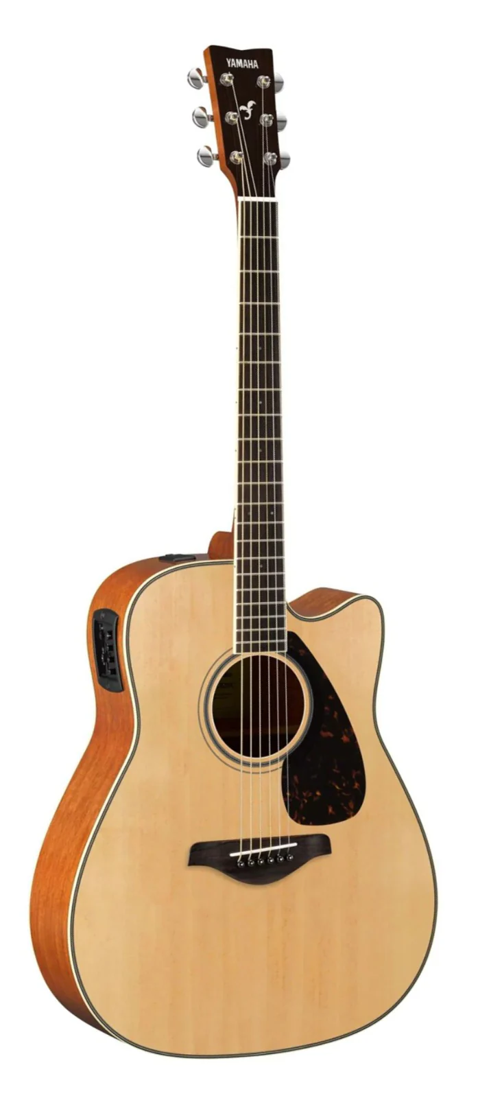 Yamaha FGX820C Dreadnought Cutaway Acoustic-Electric Guitar - Natural - Image 2