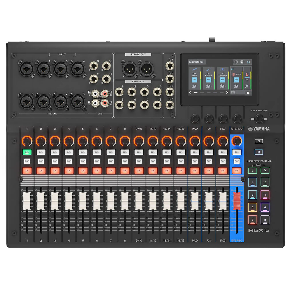 Yamaha MGX16 22-Channel Digital Mixing Console - Black - Image 2
