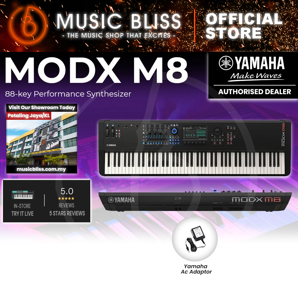 Yamaha MODX M8 88 GHS-weighted Key Synthesizer