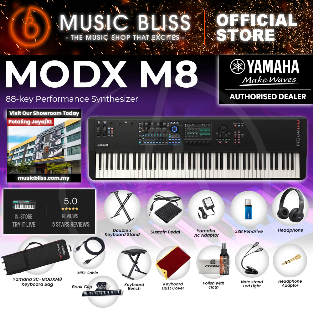Yamaha MODX M8 88 GHS-weighted Key Synthesizer - Image 11