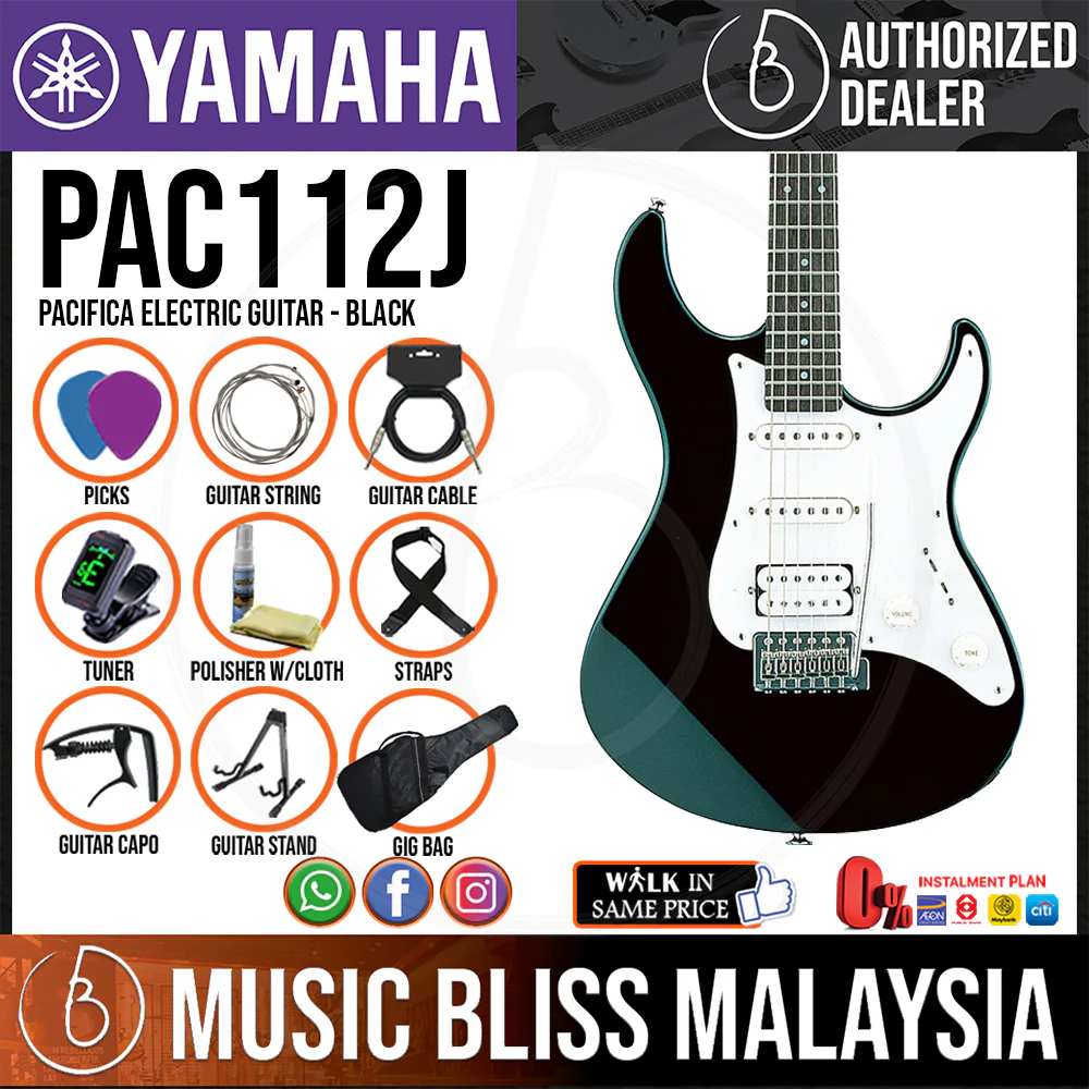 Yamaha PAC112J Pacifica Electric Guitar - Black