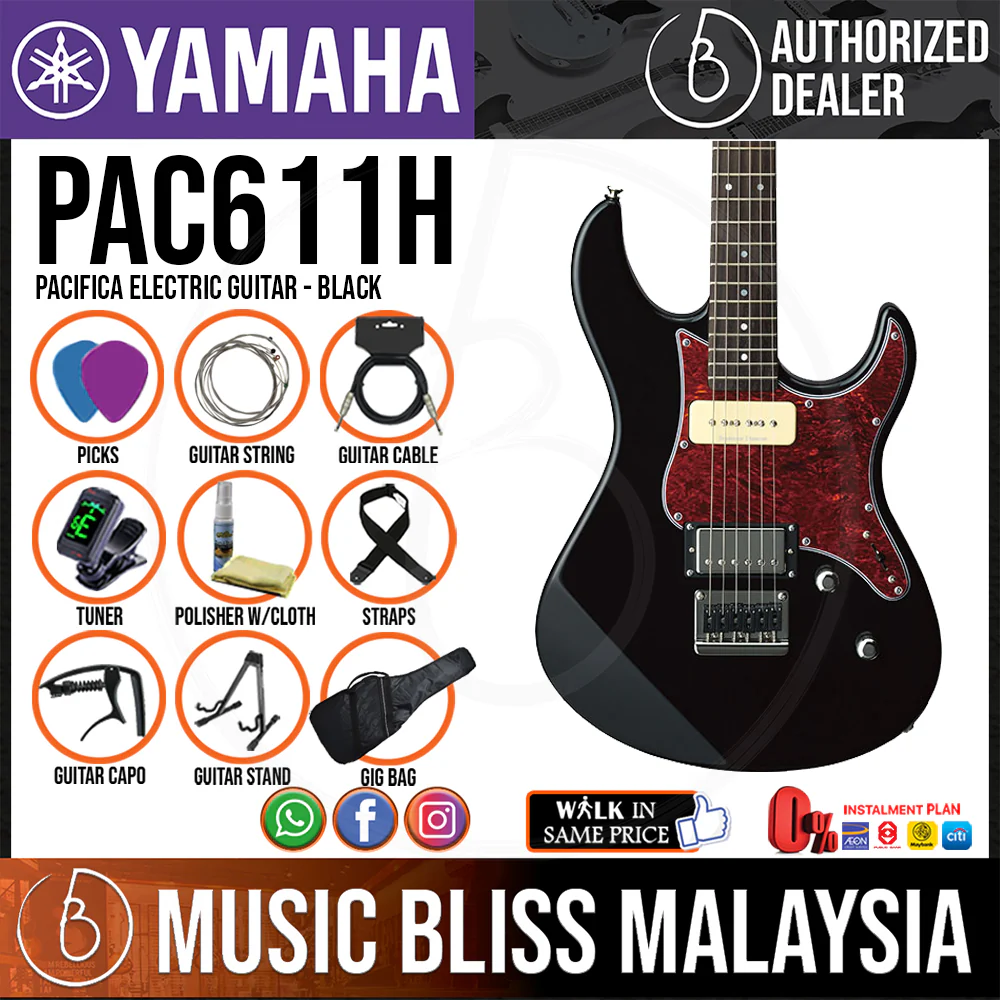 Yamaha PAC611H Pacifica Electric Guitar - Black