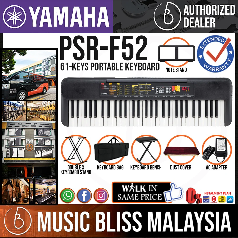 Yamaha PSR-F52 61-Keys Portable Keyboard - Image 3