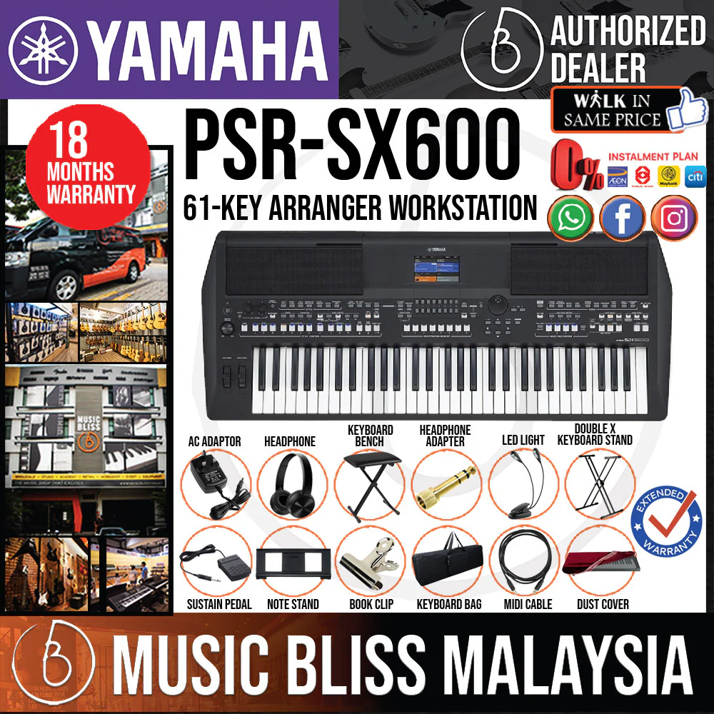 Yamaha PSR-SX600 61-key Arranger Workstation - Image 2