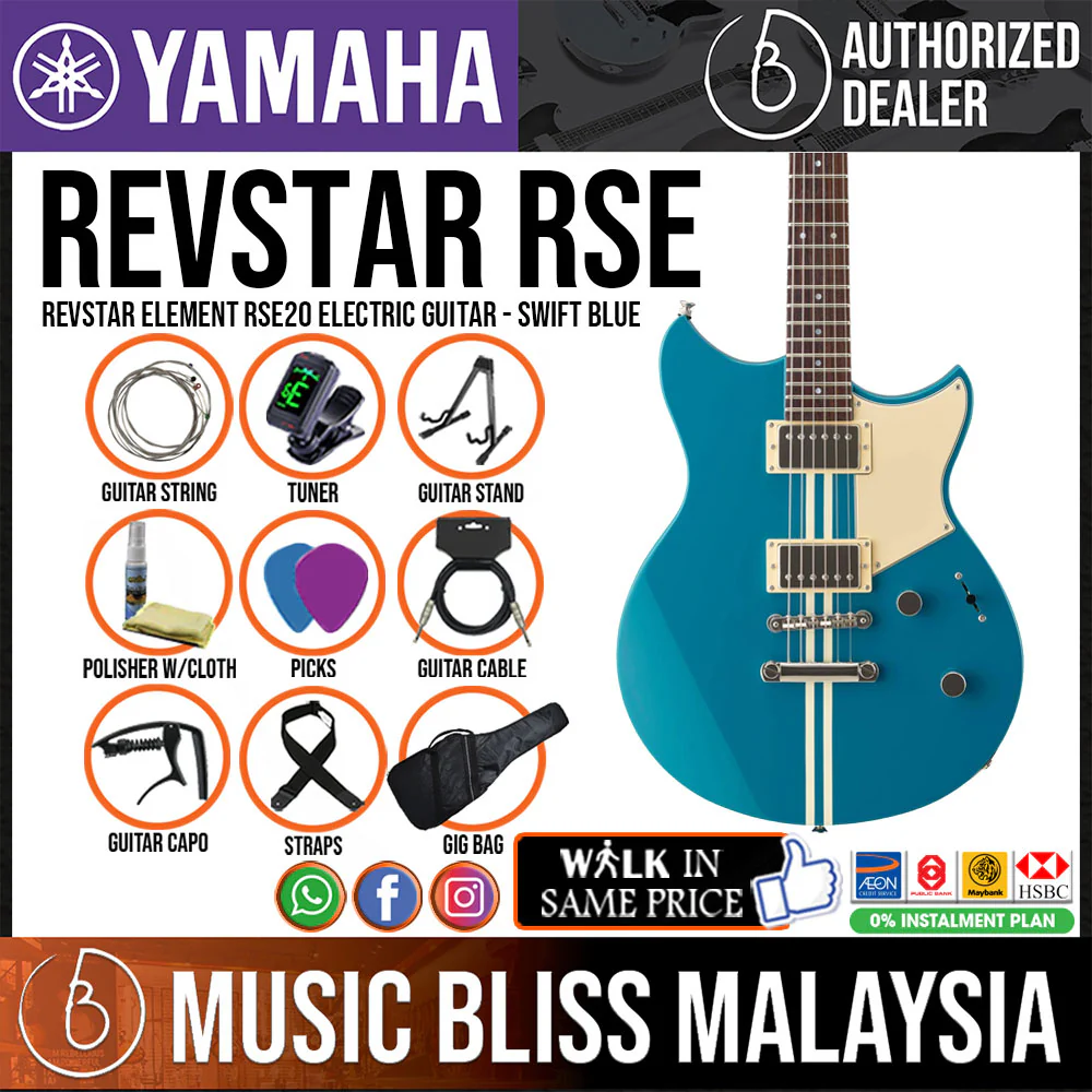 Yamaha Revstar Element RSE20 Electric Guitar - Swift Blue