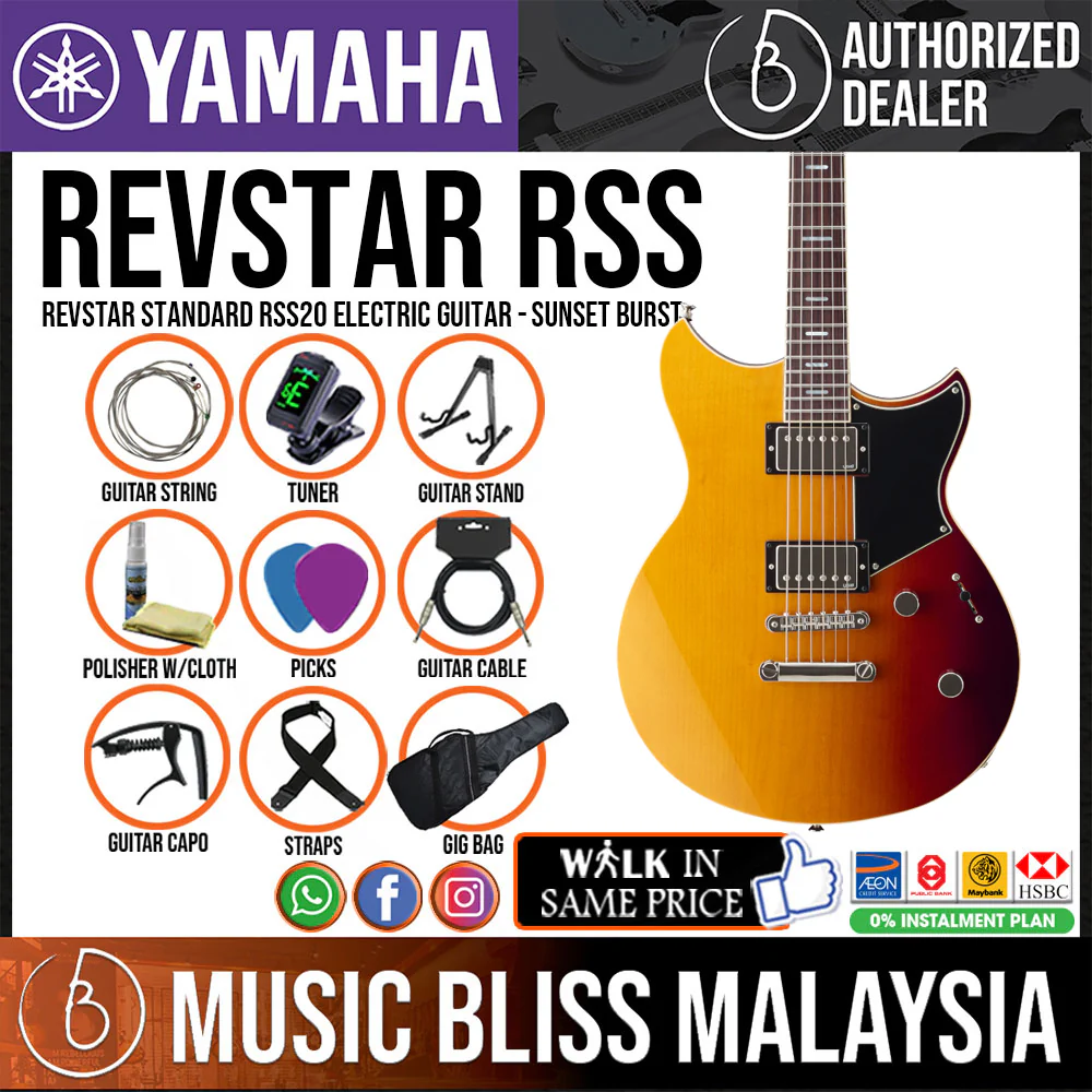 Yamaha Revstar Standard RSS20 Electric Guitar - Sunset Burst