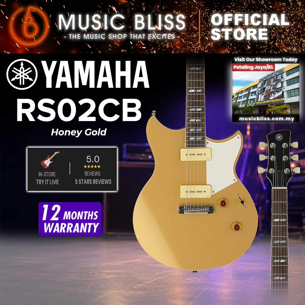 Yamaha RS02CB Chris Buck Signature Revstar Electric Guitar - Honey Gold