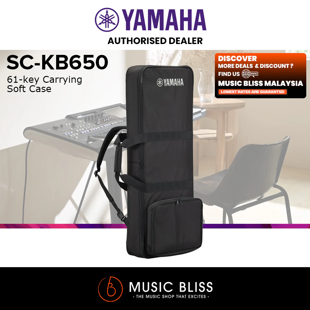 Yamaha SC-KB650 61-key Carrying Soft Case for PSR-SX920/SX720/SX600, PSR-E473