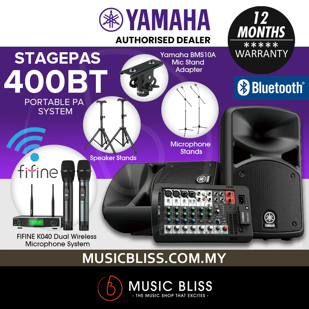 Yamaha StagePas 400BT Portable PA with Bluetooth - Image 3