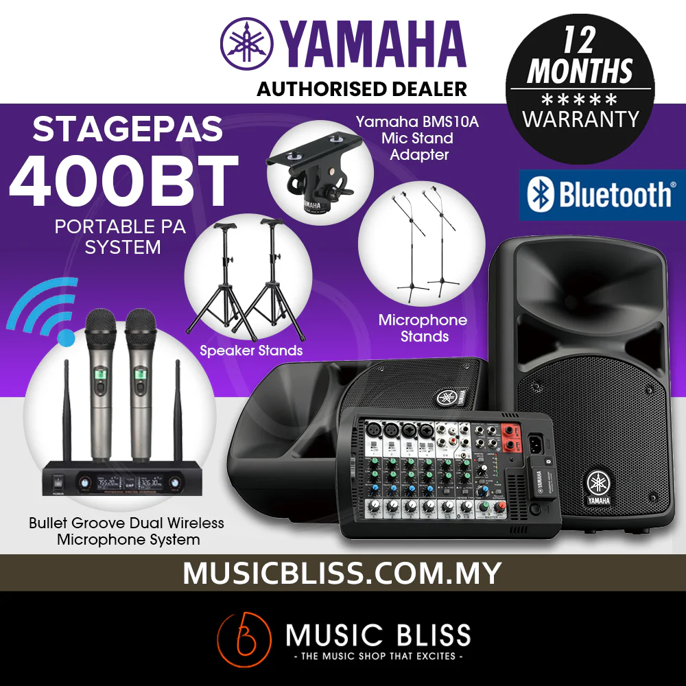Yamaha StagePas 400BT Portable PA with Bluetooth - Image 4