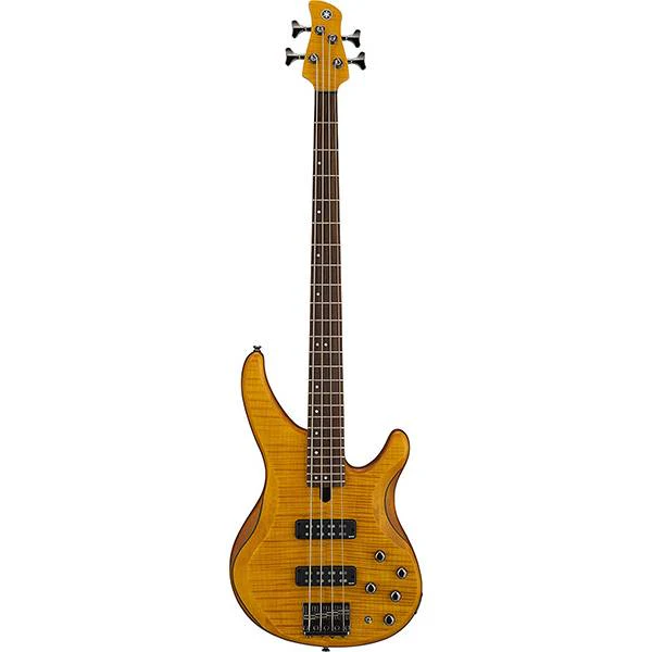 Yamaha TRBX604FM 4-string Electric Bass Guitar - Matte Amber - Image 2