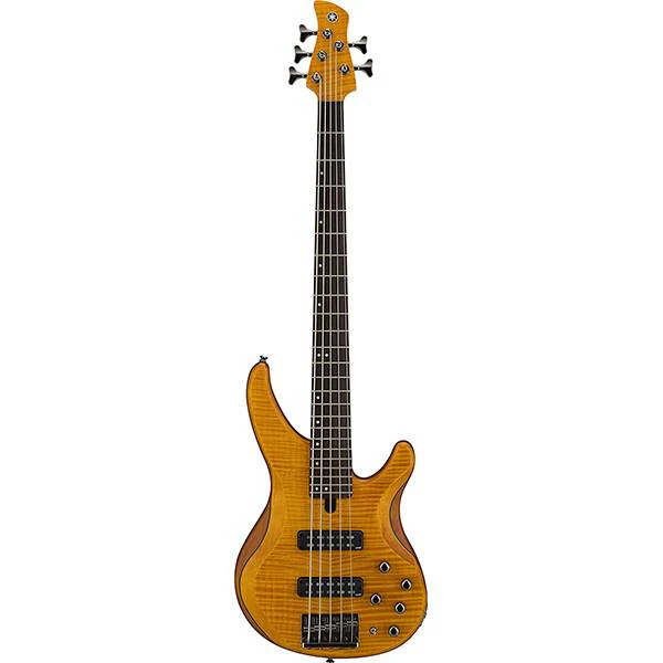 Yamaha TRBX605FM 5-string Electric Bass Guitar - Matte Amber - Image 2