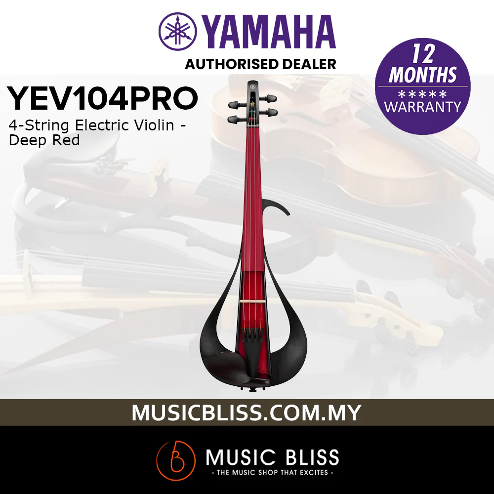Yamaha YEV104PRO 4-String Electric Violin - Deep Red