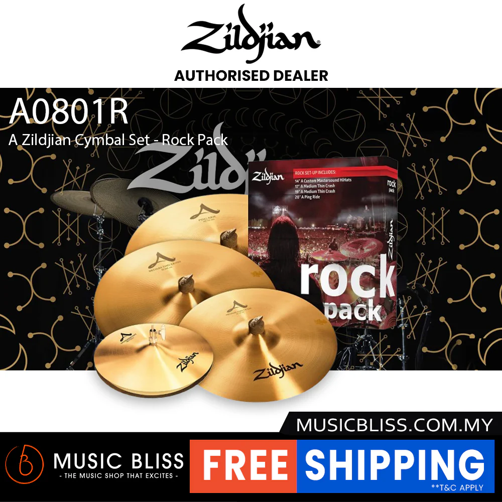 Zildjian A Zildjian Cymbal Set - Rock Pack