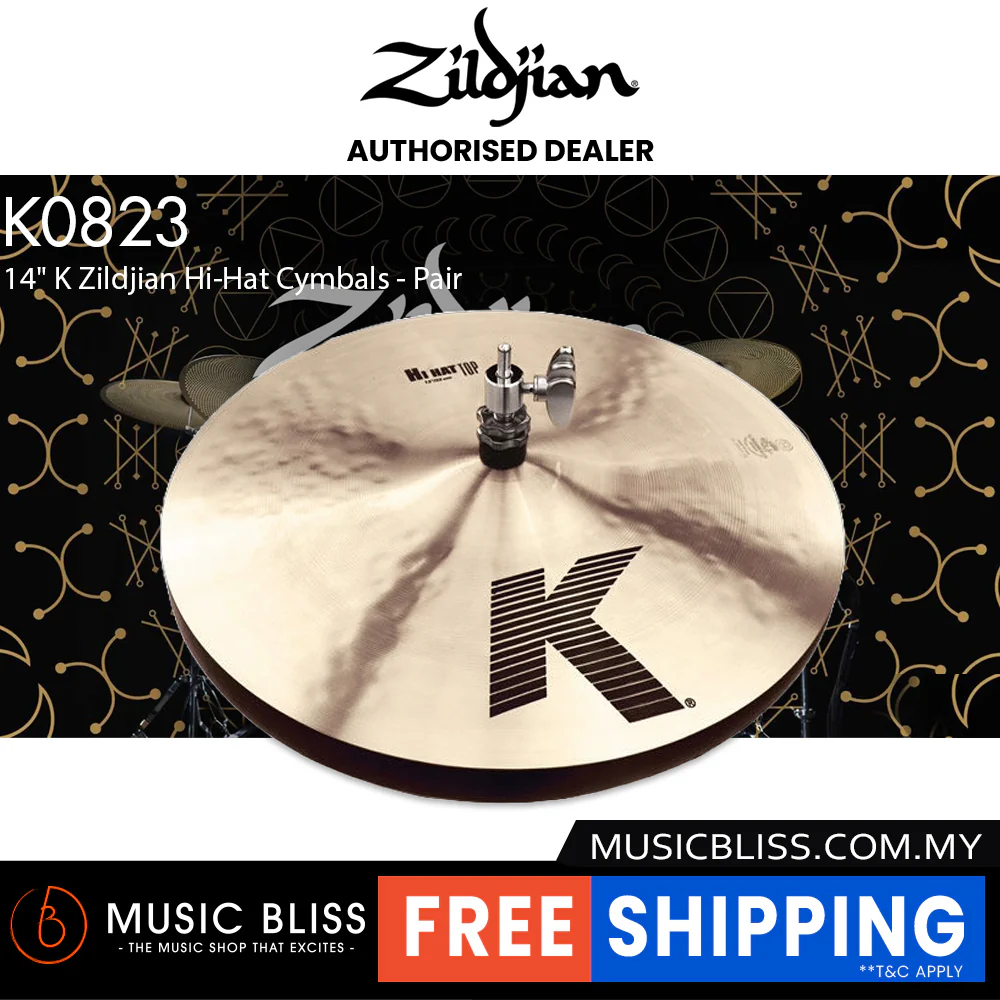 Zildjian 14" K Zildjian Hi-Hat Cymbals - Pair