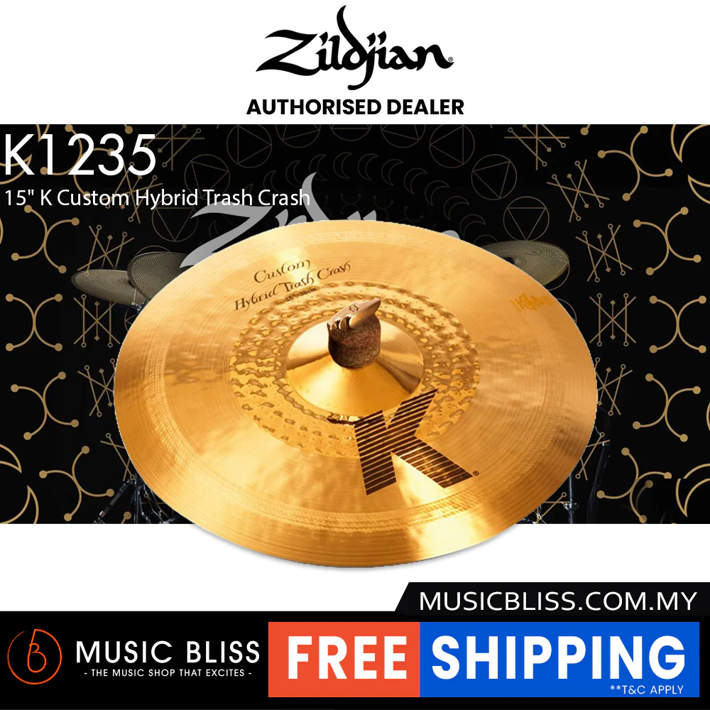 Zildjian 15" K Custom Hybrid Trash Crash
