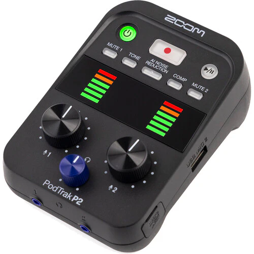 Zoom PodTrak P2 Dual USB Mic Recorder for Podcasters - Image 3